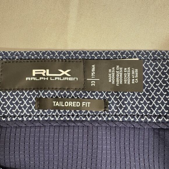 Polo Ralph Lauren RLX Men 33 Shorts Navy Golf Concept Water Repellent - Picture 6 of 14